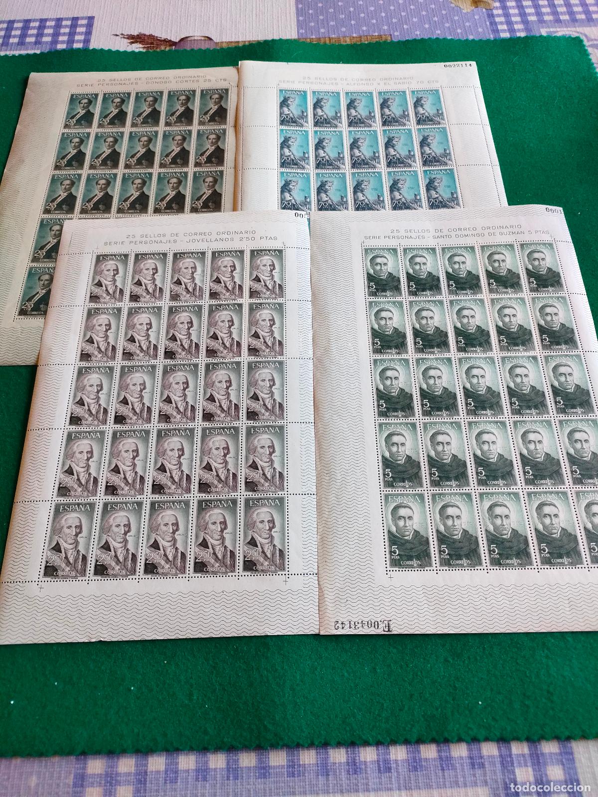 Sellos: EDIFIL 1653-56 NUEVOS EN PLIEGO 25 SERIES