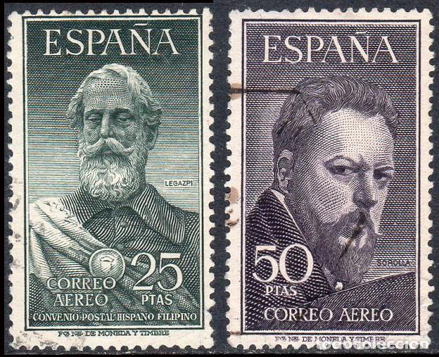 Sellos: Espa&ntilde;a - Edi o 1124/5 - 1953 - Legazpi y Sorolla