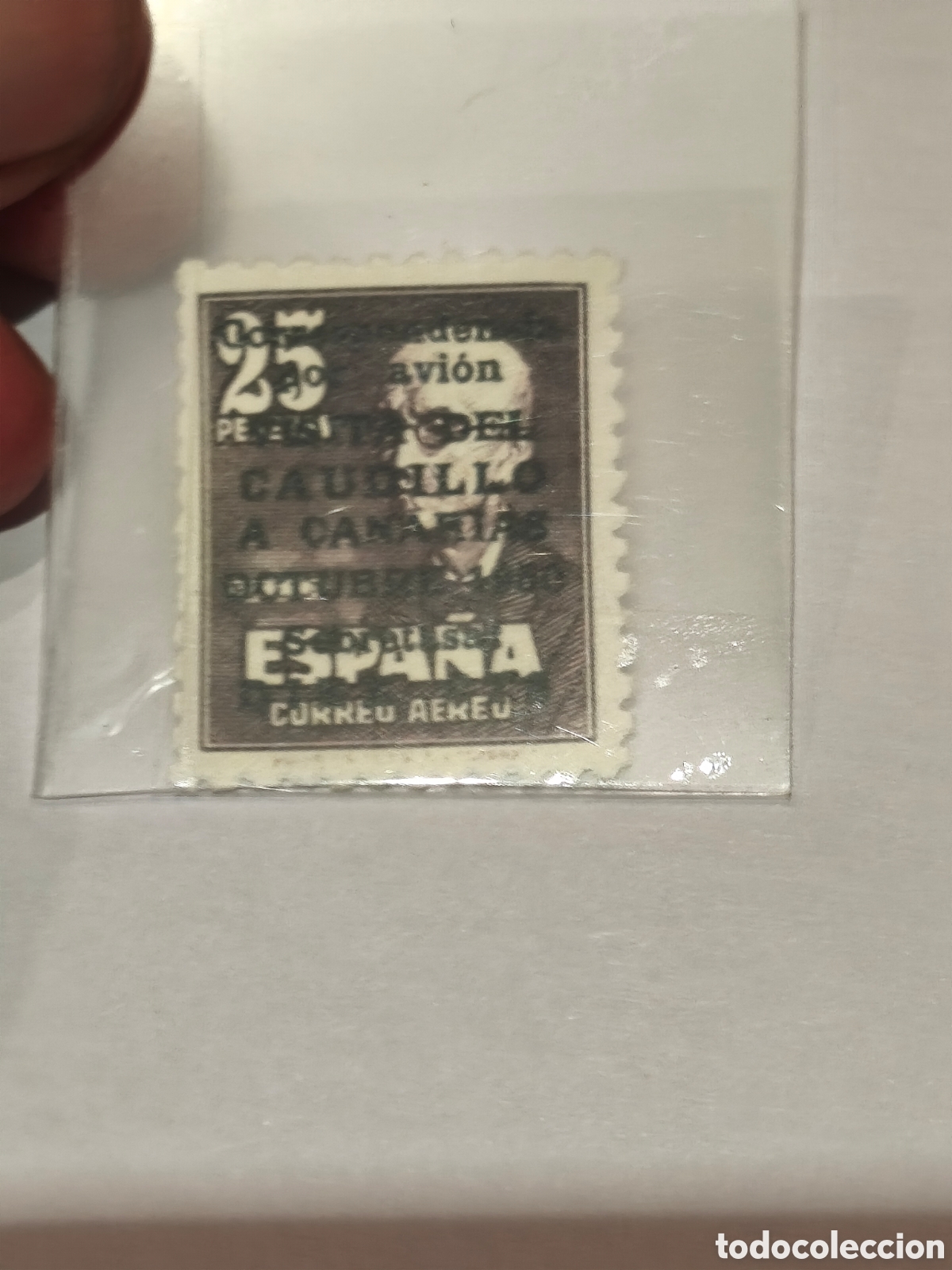 Sellos: Sello del 2 centenario n 1083 visita canarias sin numero muy escaso a&eacute;reo, ver ,nuevo con goma**