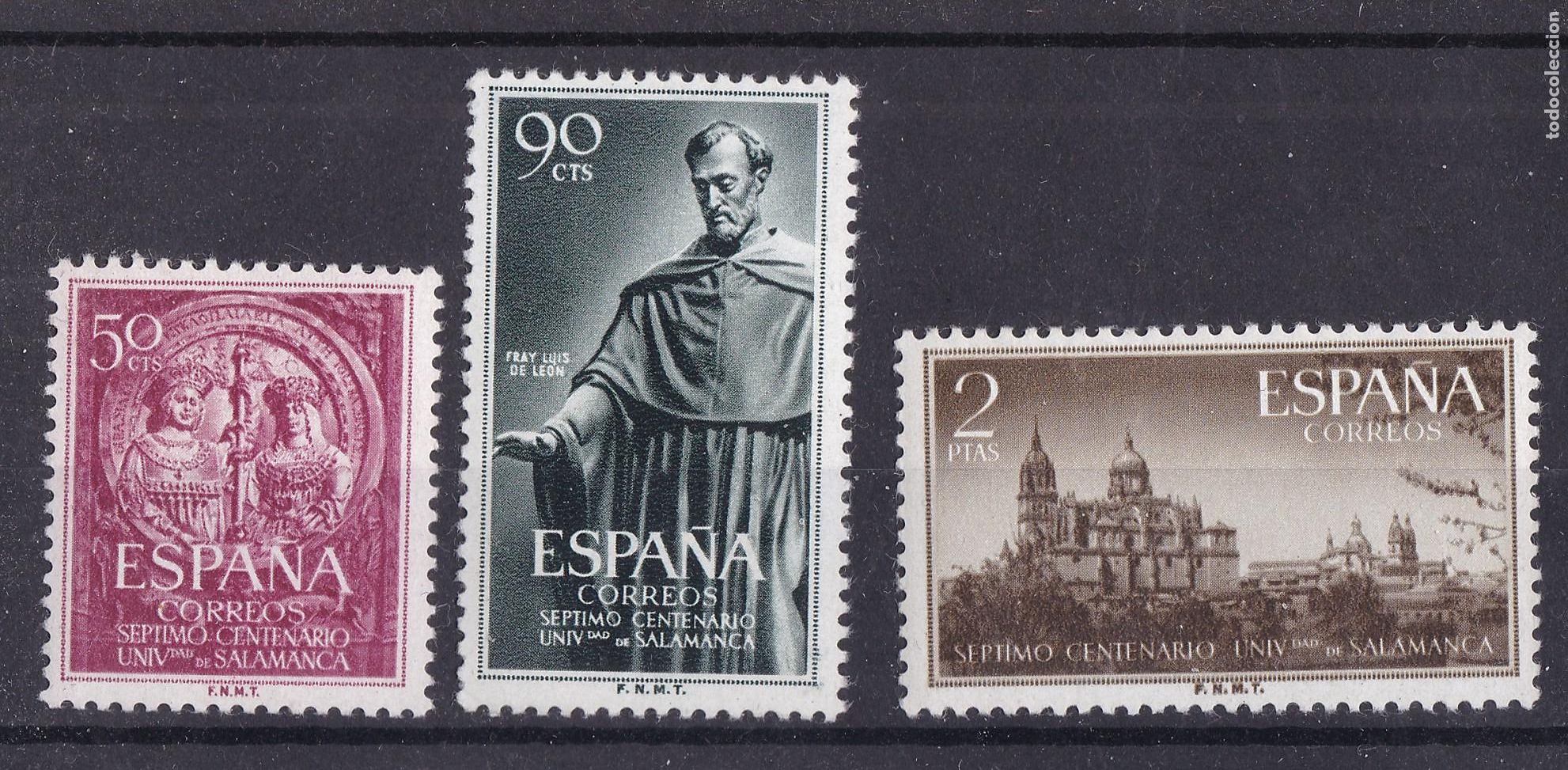 Sellos: FC-95- UNIVERSIDAD SALAMANCA Edifil 1126/28 Nuevos ** Sin Fijasellos