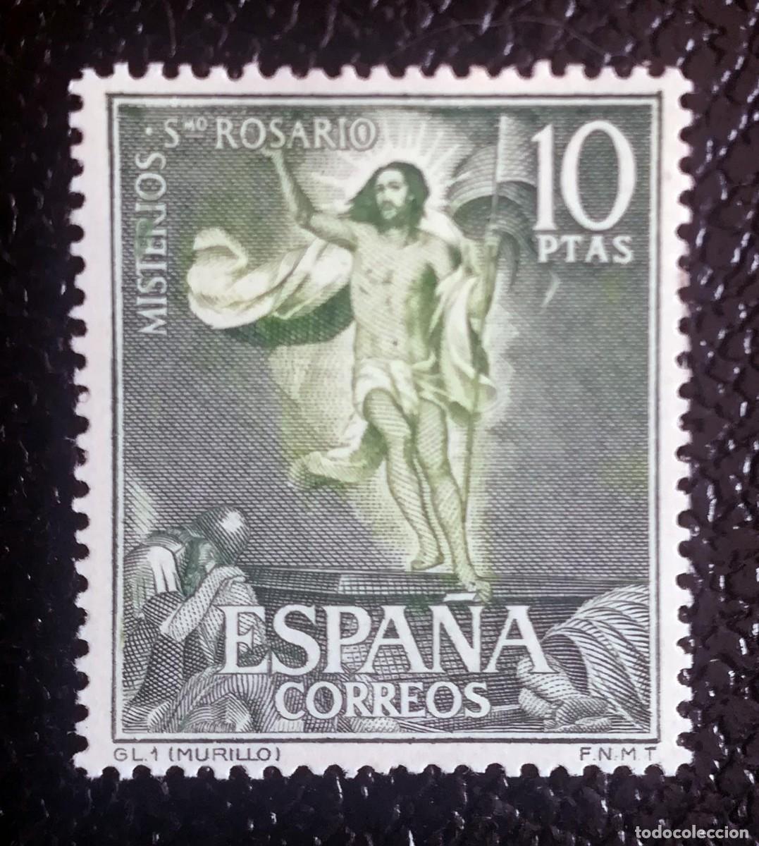 Sellos: Misterios del Santo Rosario. La Resurecci&oacute;n (Murillo). Edifil 1473