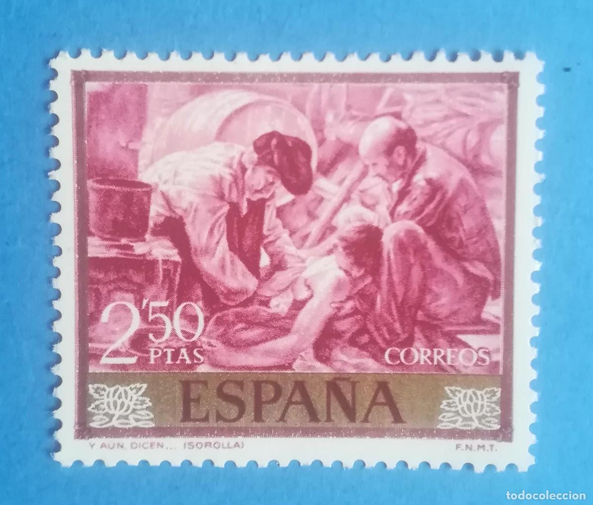 Sellos: Y a&uacute;n dicen que el pescado es caro (Joaqu&iacute;n Sorolla). Edifil 1572