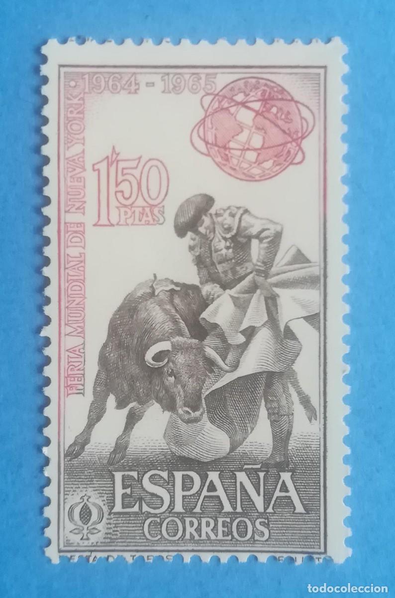 Sellos: Feria Mundial de Nueva York (1964-1965). Tauromaquia. Edifil 1591. Nuevo sin fijasellos.