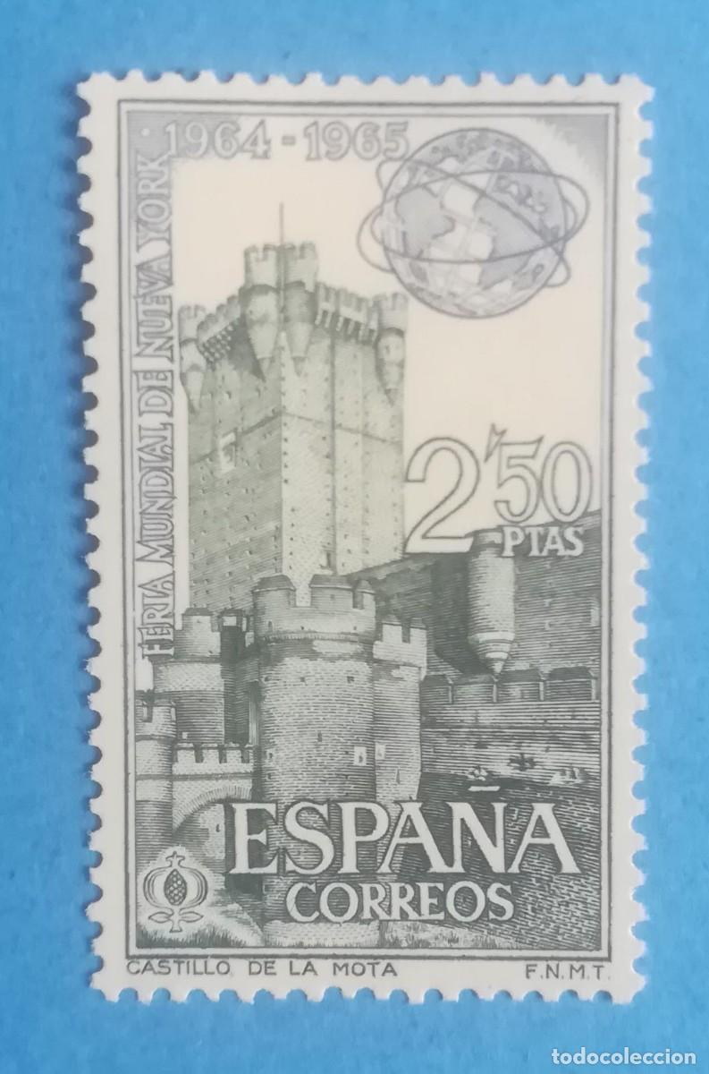 Sellos: Feria Mundial de Nueva York (1964-1965). Castillo de la Mota. Edifil 1591. Nuevo sin fijasellos.