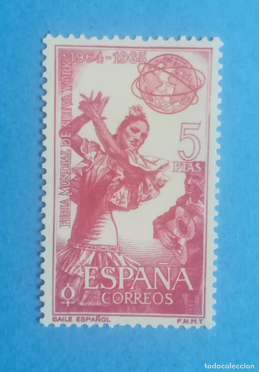 Sellos: Feria Mundial de Nueva York (1964-1965). Baile espa&ntilde;ol. Edifil 1593. Nuevo sin fijasellos.