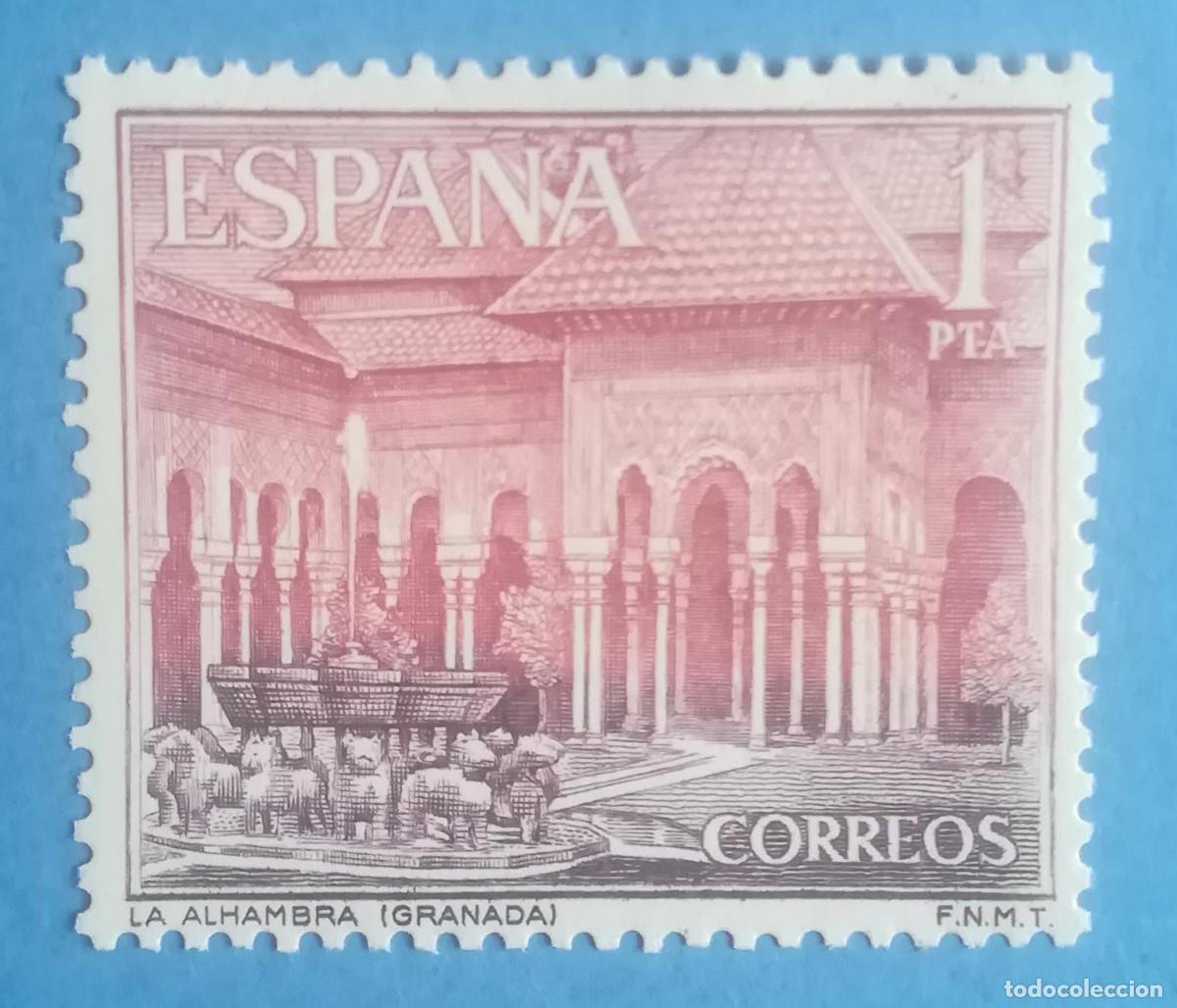 Sellos: Serie Paisajes y Monumentos. La Alhambra (Granada). Edifil 1547. Nuevo sin fijasellos.