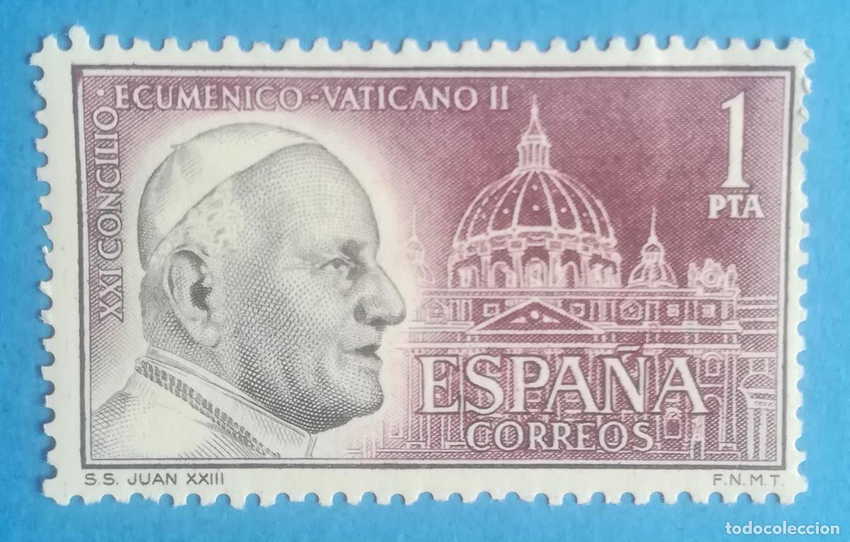 Sellos: XXI Concilio Ecum&eacute;nico Vaticano II. Edifil 1480. Nuevo sin fijasellos.