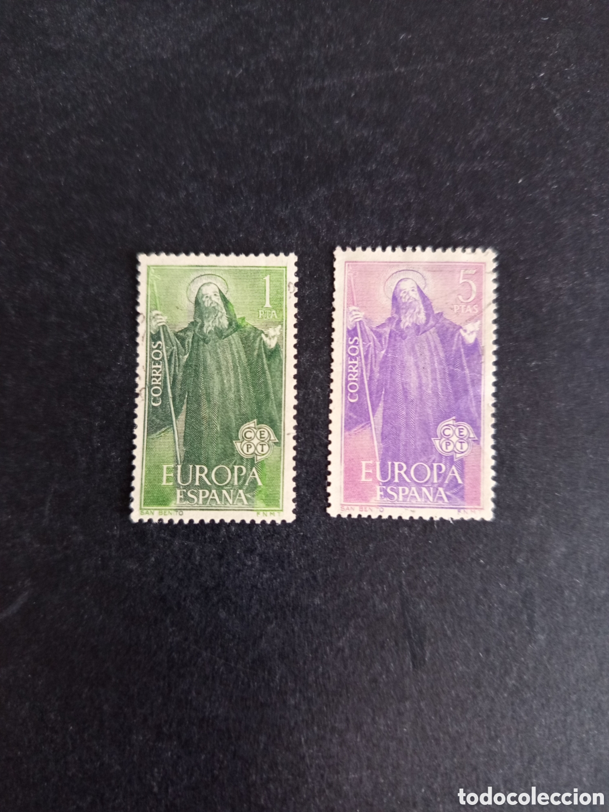 Sellos: Espa&ntilde;a, 1965. Europa . San Benito. Edifil 1675/6. Pedido m&iacute;nimo 3 &euro;. Ver fotos.