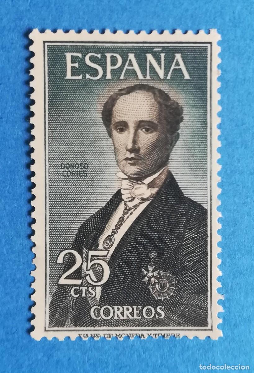 Sellos: Personajes espa&ntilde;oles. Donoso Cort&eacute;s. Edifil 1653. Nuevo sin fijasellos.