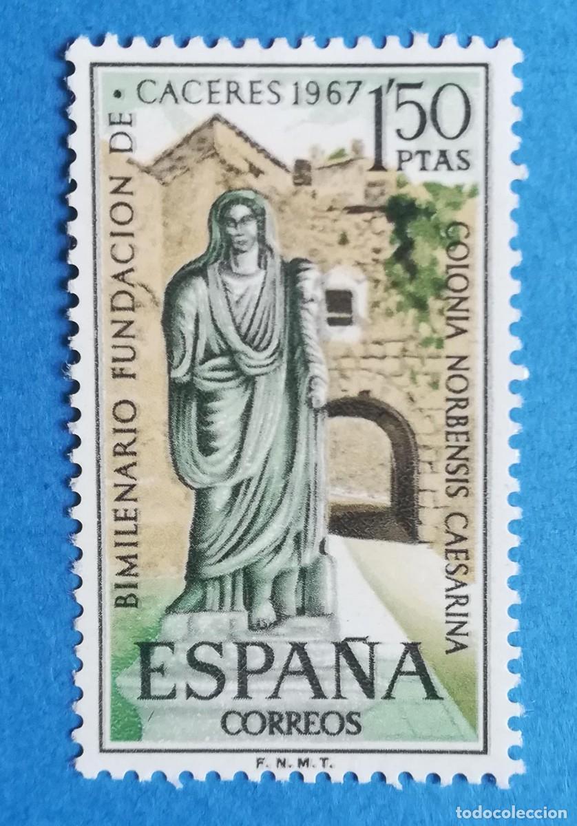 Sellos: Fundaci&oacute;n de la Colonia Norbensis Caesarina, C&aacute;ceres. Edifil 1827. Nuevo sin fijasellos.