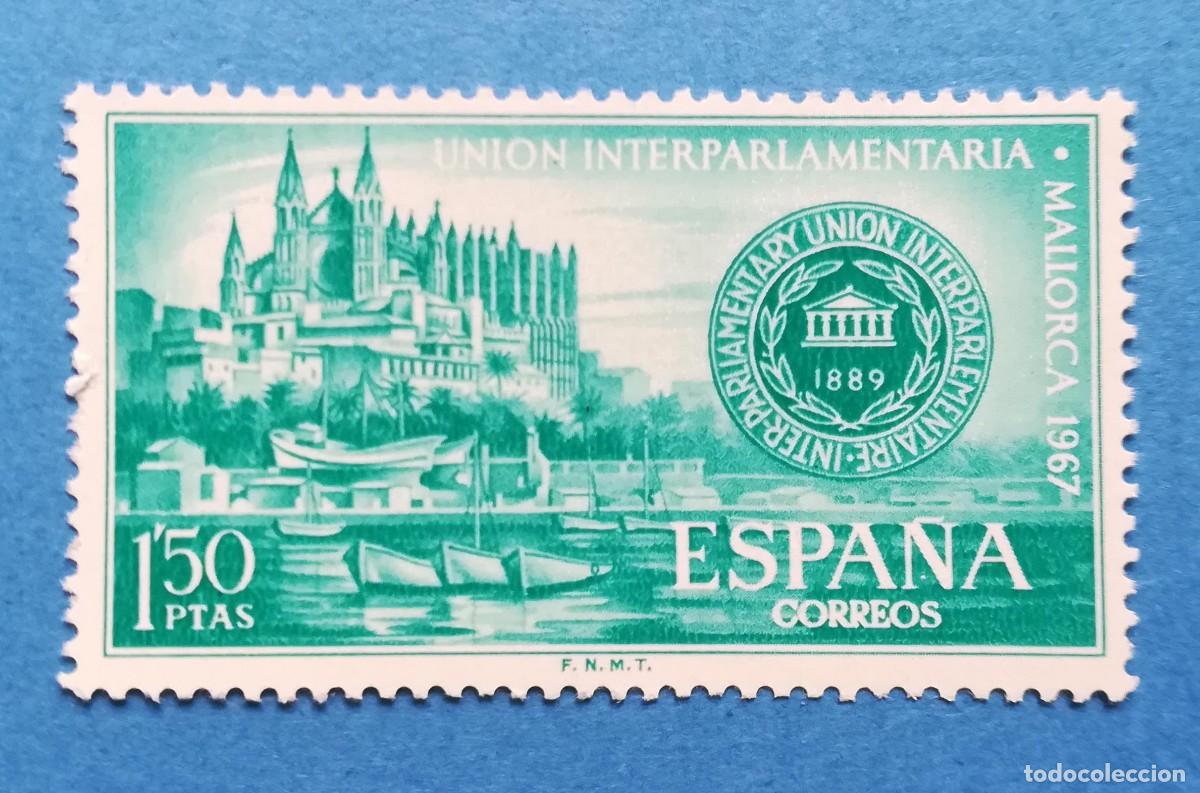 Sellos: Uni&oacute;n Interparlamentaria Mallorca 1967. Edifil 1789. Nuevo sin fijasellos.