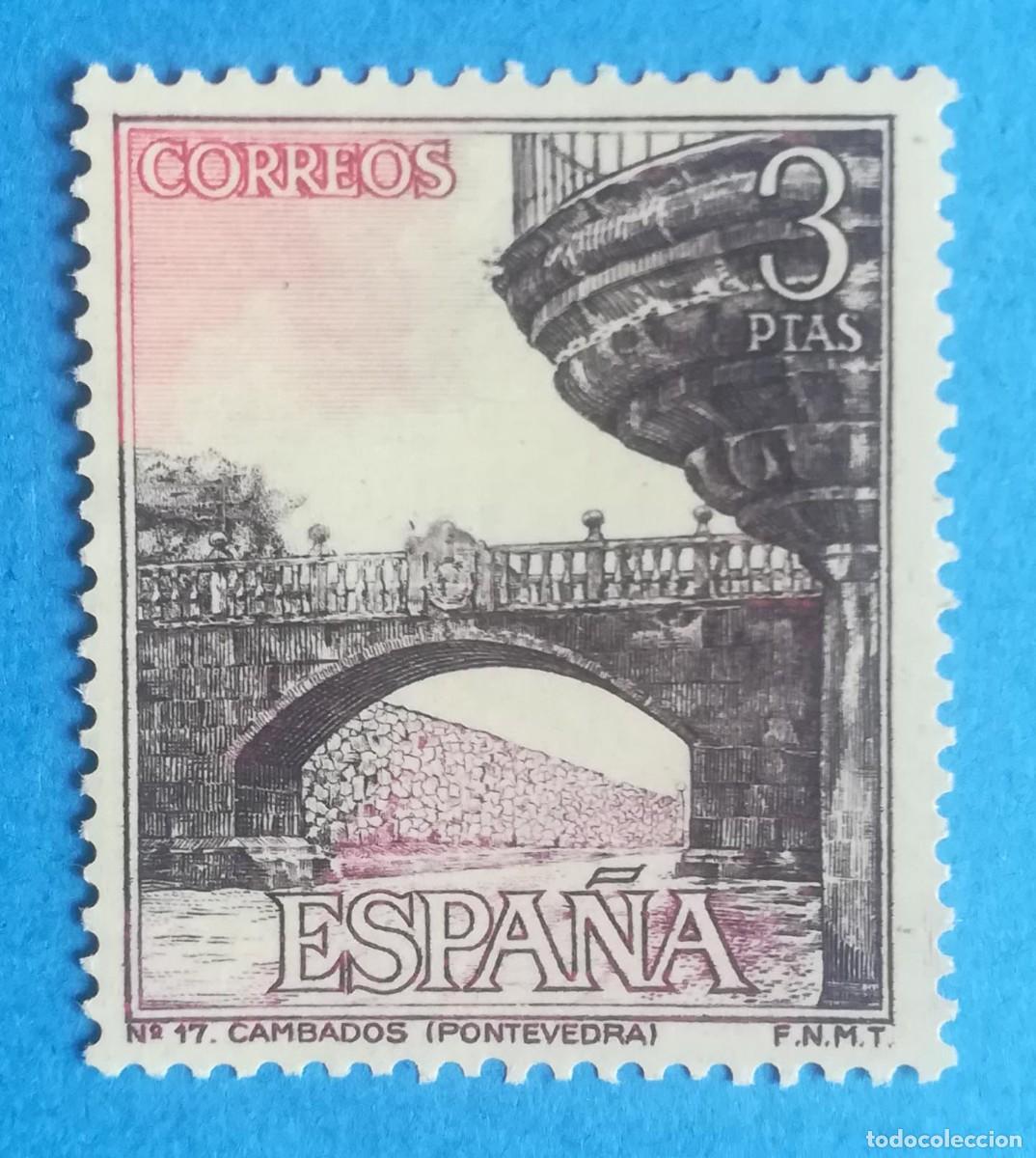 Sellos: Paisajes y Monumentos N&ordm; 17 Cambados (Pontevedra). Edifil 1651. Nuevo sin fijasellos.