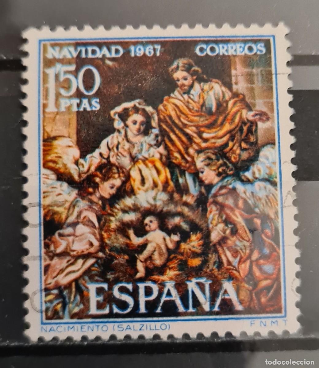 Sellos: Sello usado de Espa&ntilde;a 1967: Navidad - Foto 1