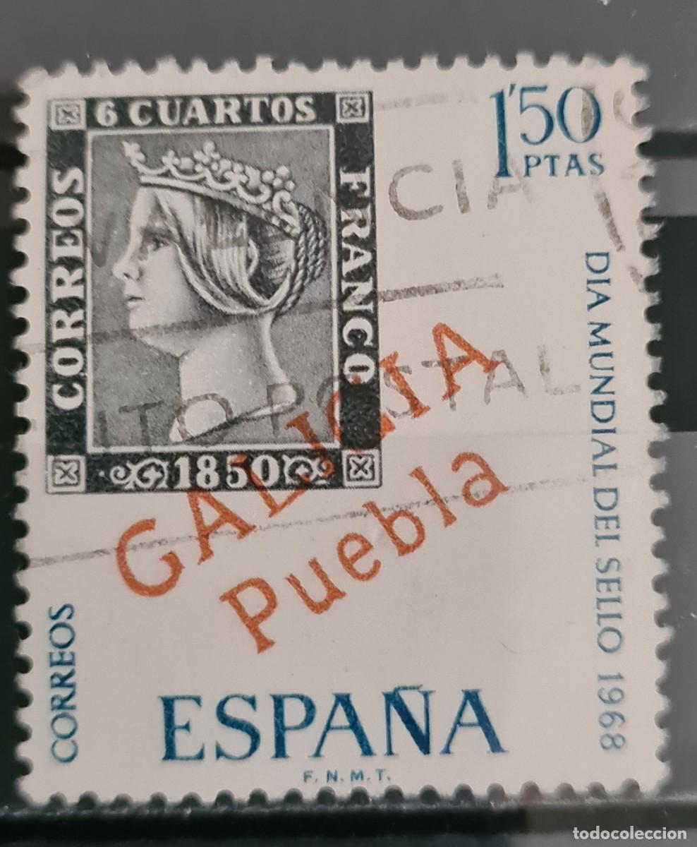 Sellos: Sello usado de Espa&ntilde;a 1968: D&iacute;a mundial del sello