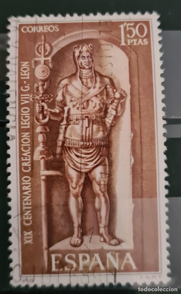 Sellos: Sello usado de Espa&ntilde;a 1968: XIX centenario de la Legi&oacute;n de Le&oacute;n - Foto 1