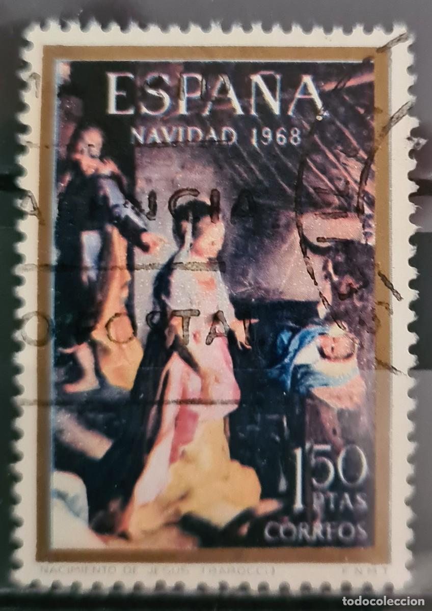Sellos: Sello usado de Espa&ntilde;a 1968: Navidad - Foto 1