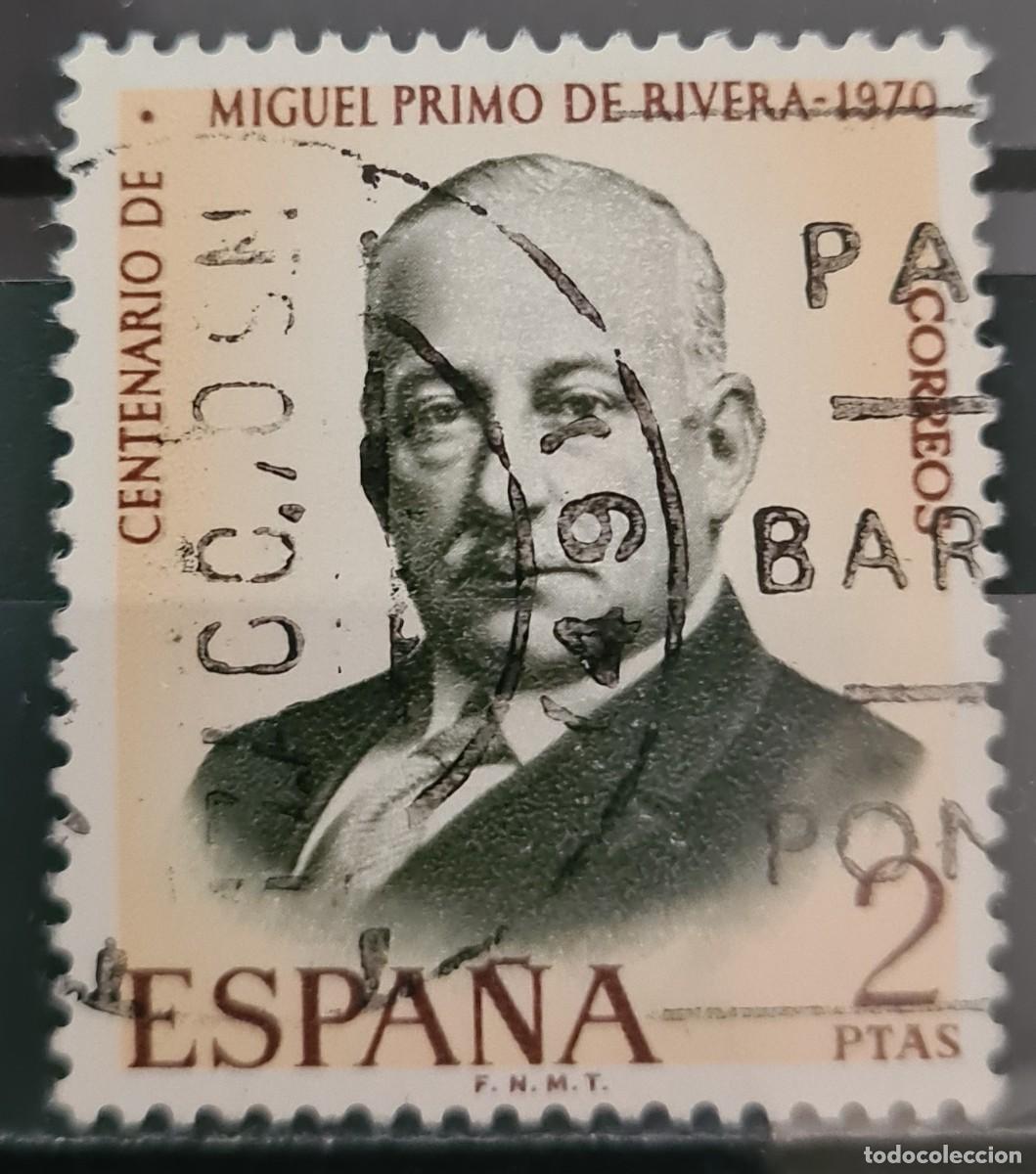 Selos: Sello usado de Espa&ntilde;a 1970: Centenario del nacimiento de Miguel Primo de Rivera