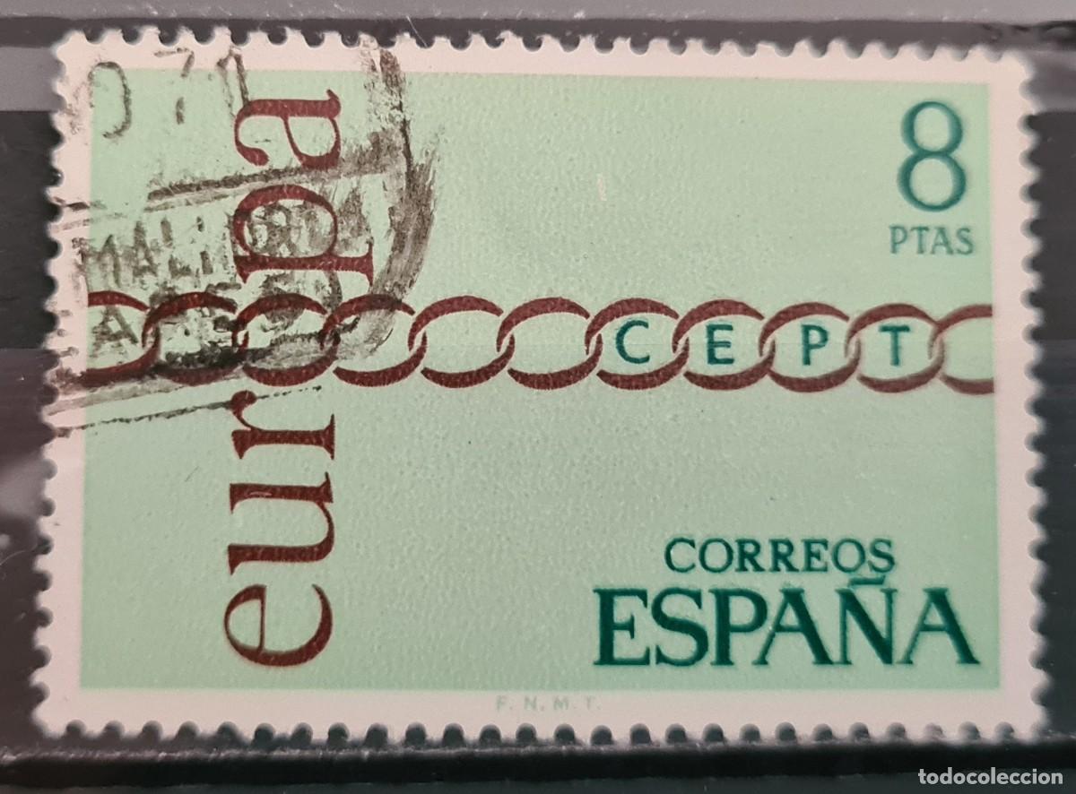Sellos: Sello usado de Espa&ntilde;a 1971: Europa