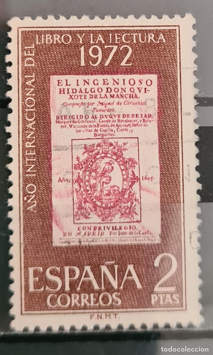 Sellos: Sello usado de Espa&ntilde;a 1972: A&ntilde;o internacional del libro - Foto 1