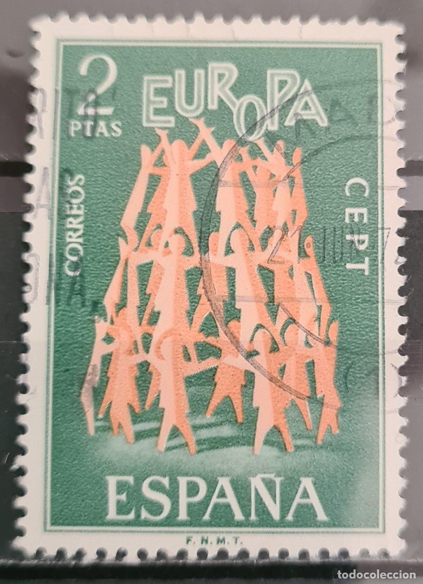 Sellos: Sello usado de Espa&ntilde;a 1972: Europa
