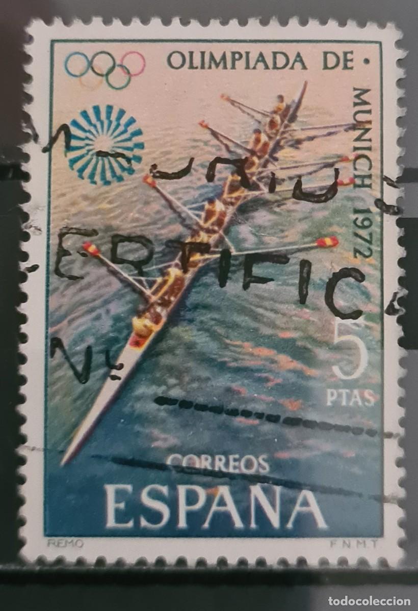 Sellos: Sello usado de Espa&ntilde;a 1972: Juegos Ol&iacute;mpicos de Munich