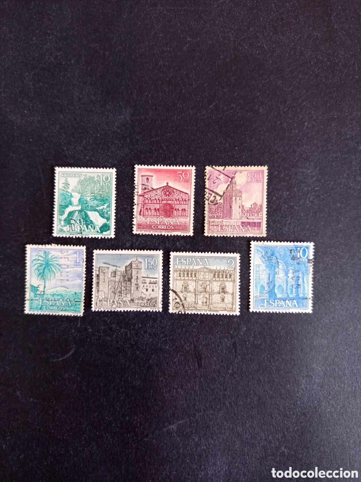 Sellos: Espa&ntilde;a, 1966. Turismo: paisajes y monumentos. Pedido m&iacute;nimo 3 &euro;. Ver fotos.