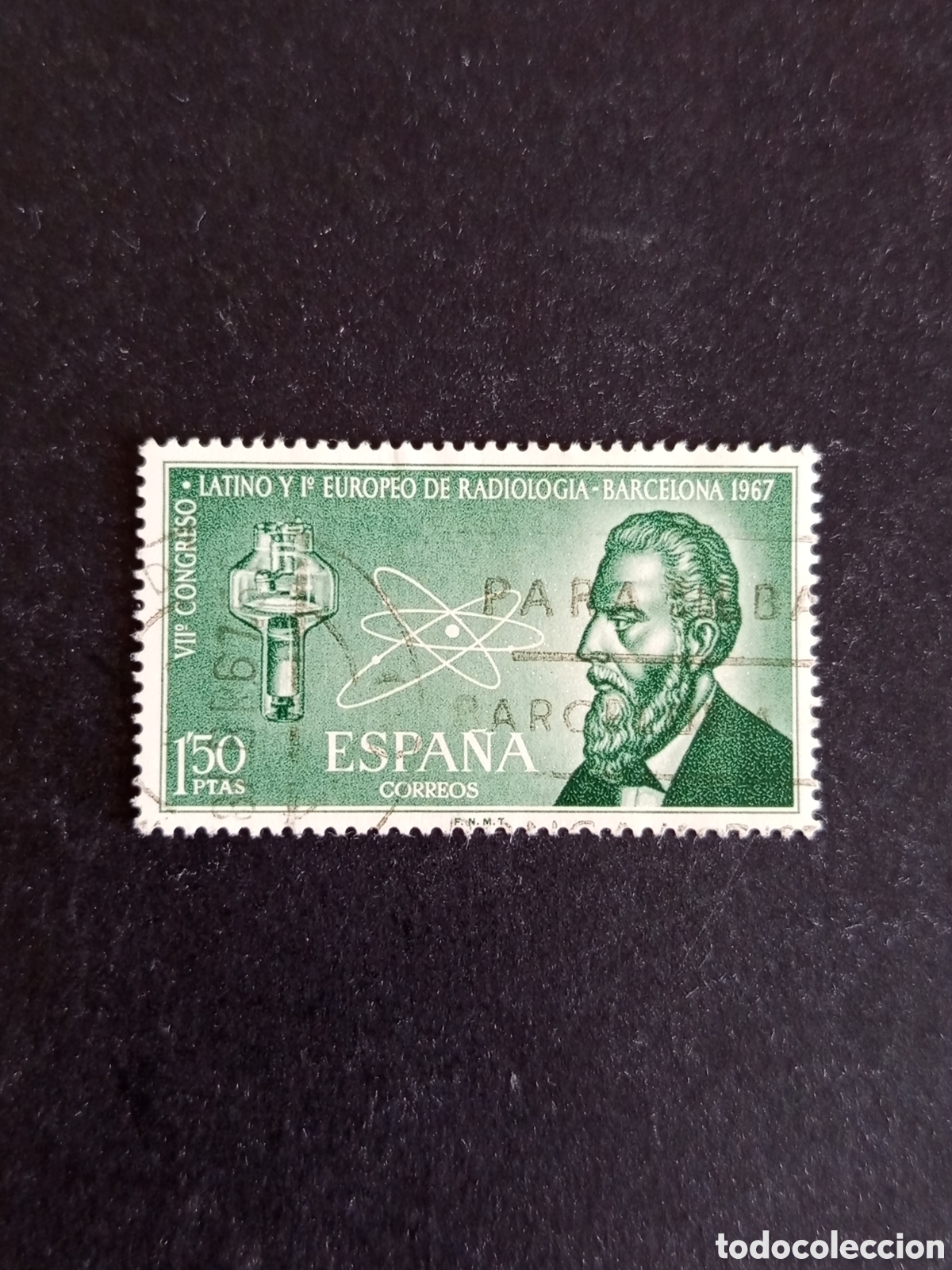 Sellos: Espa&ntilde;a, 1967. Congreso Radiolog&iacute;a. W. Roentgen Edifil 1790. Pedido m&iacute;nimo 3 &euro;. Ver fotos.