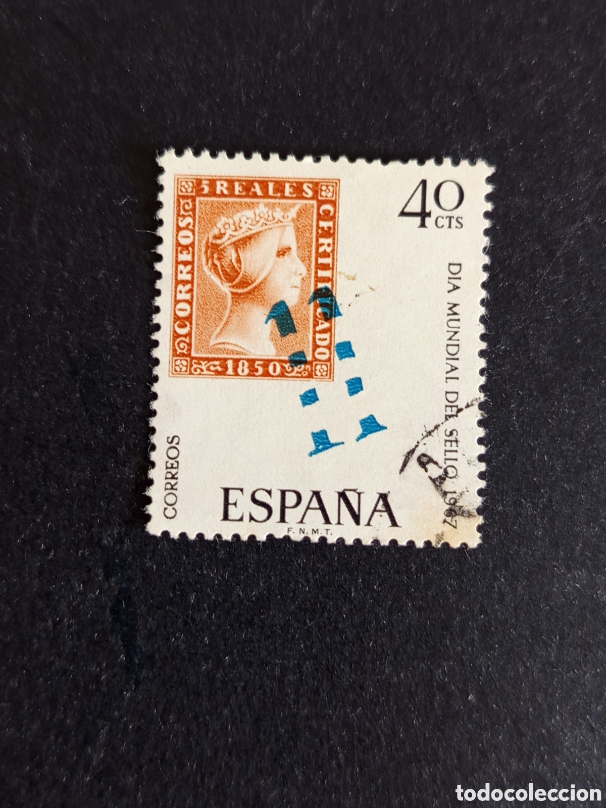 Sellos: Espa&ntilde;a, 1967. D&iacute;a Mundial del Sello. Edifil 1798. Pedido m&iacute;nimo 3 &euro;. Ver fotos.