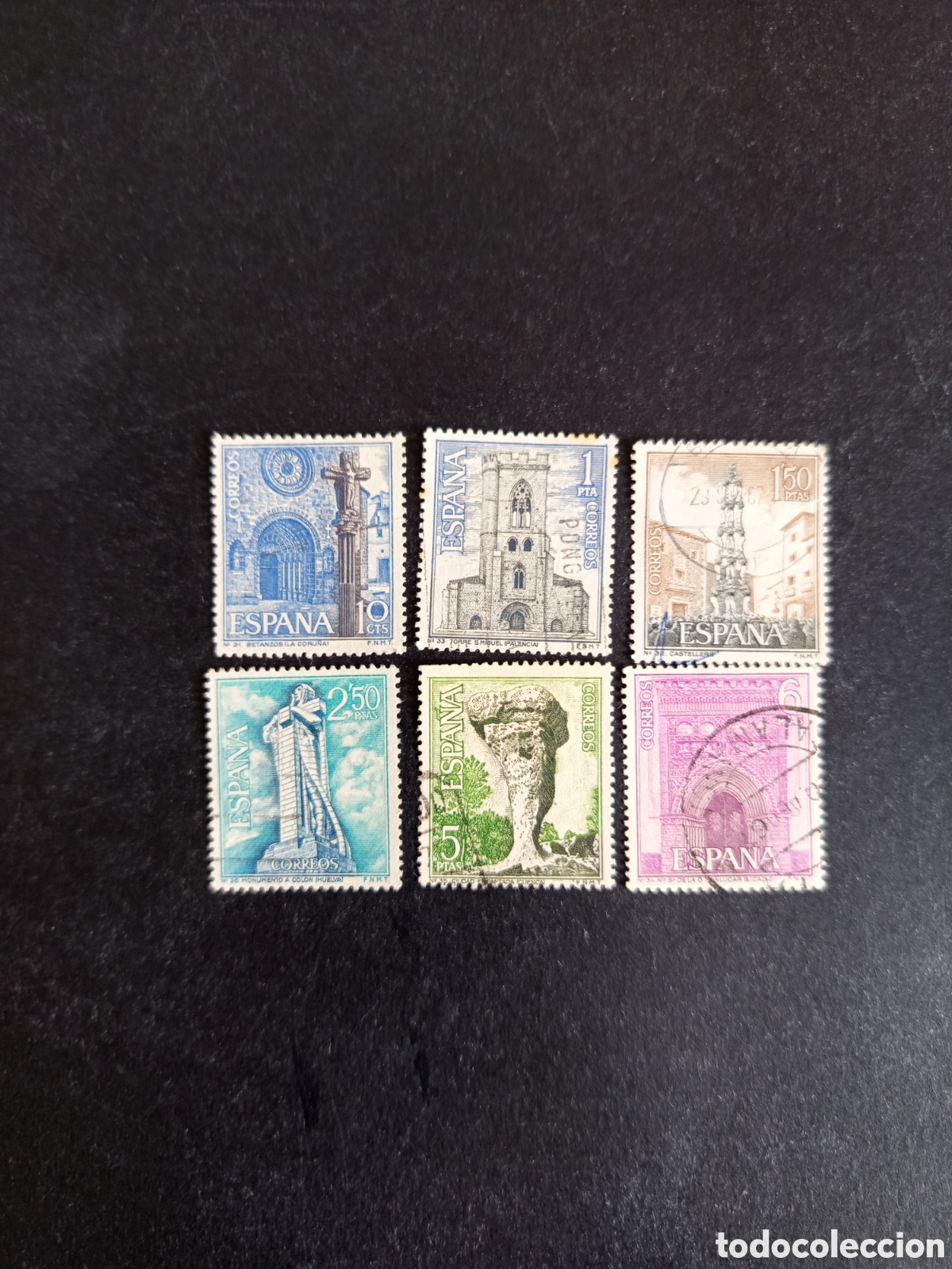 Sellos: Espa&ntilde;a, 1967. Turismo: paisajes y monumentos. Edifil 1802/7. Pedido m&iacute;nimo 3 &euro;. Ver fotos.