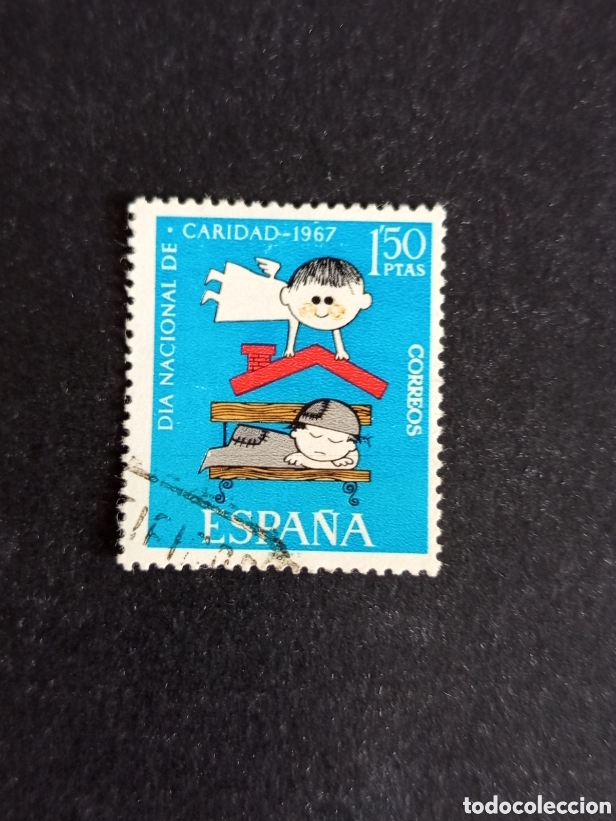 Sellos: Espa&ntilde;a, 1967. D&iacute;a Nacional de Caridad. Edifil 1801. Pedido m&iacute;nimo 3 &euro;. Ver fotos.