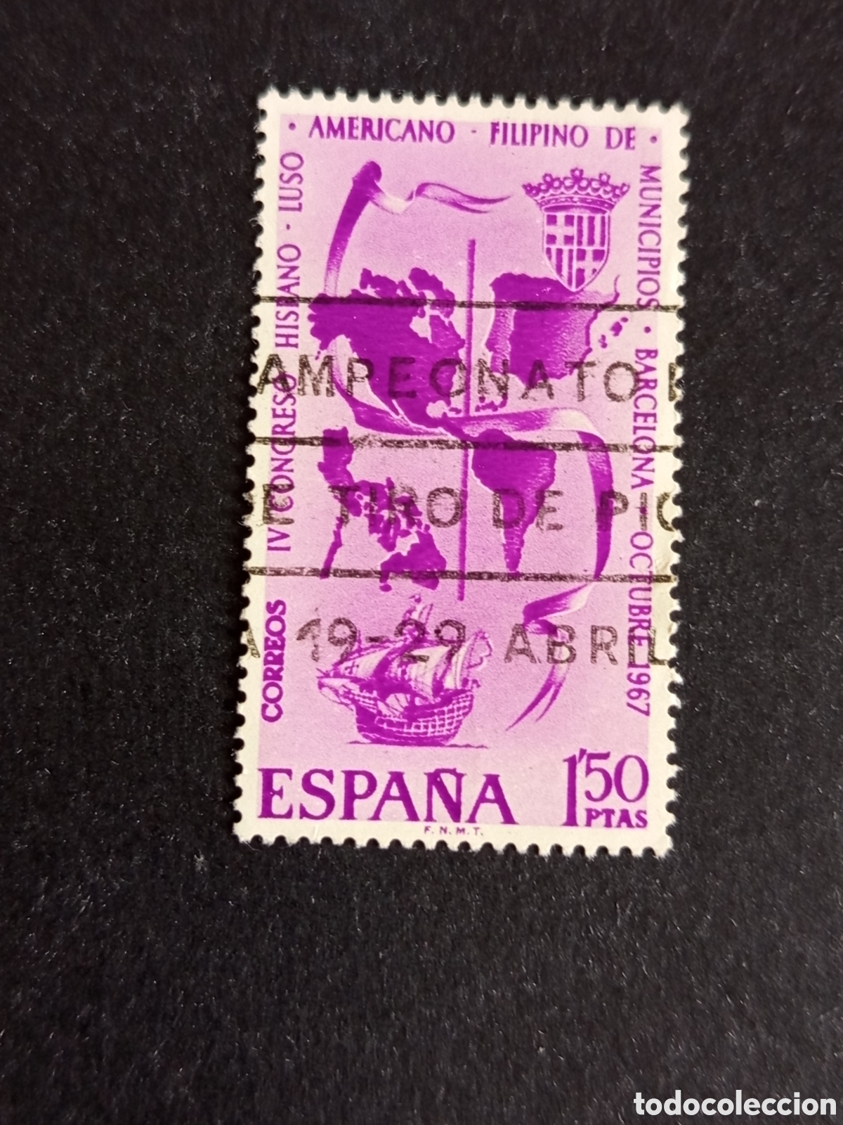 Sellos: Espa&ntilde;a, 1967. Congreso Municipios. Edifil 1818. Pedido m&iacute;nimo 3 &euro;. Ver fotos.