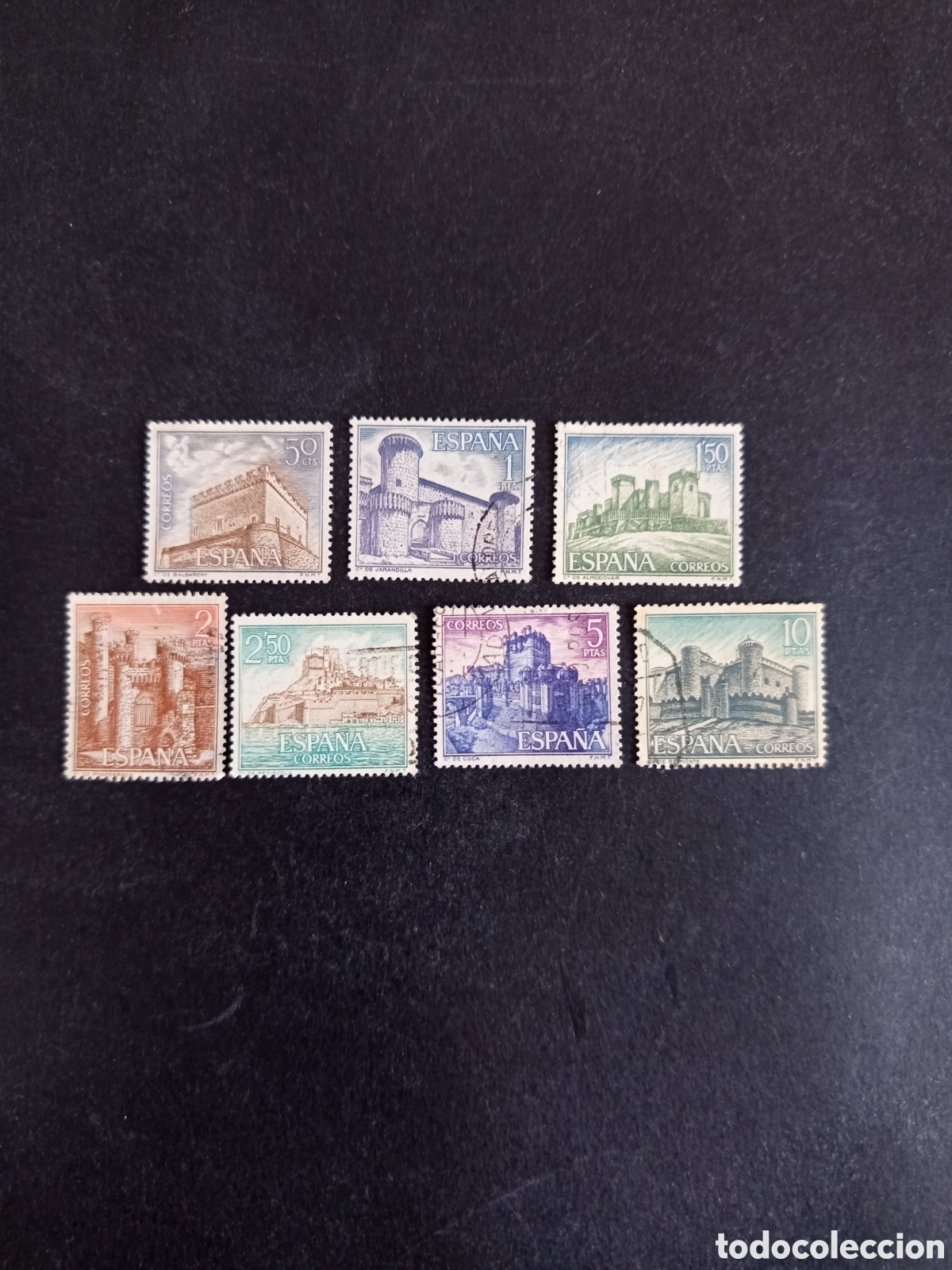 Sellos: Espa&ntilde;a, 1967. Castillos. Edifil 1809/14; 1816. Pedido m&iacute;nimo 3 &euro;. Ver fotos.
