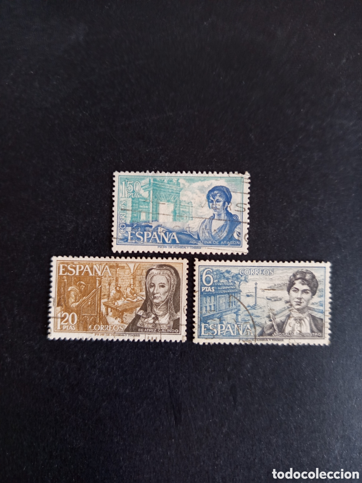 Sellos: Espa&ntilde;a, 1968. Personajes : mujeres c&eacute;lebres. Edifil 1864/5; 1867. Pedido m&iacute;nimo 3 &euro;. Ver fotos.