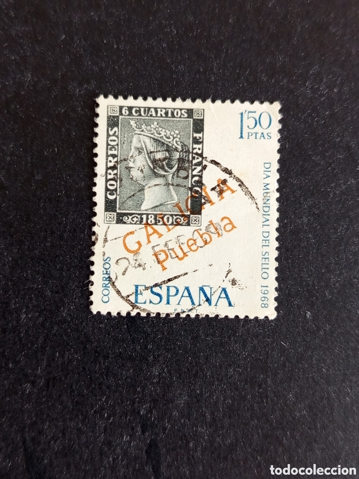 Sellos: Espa&ntilde;a, 1968. D&iacute;a Mundial del Sello. Edifil 1869. Pedido m&iacute;nimo 3 &euro;. Ver fotos.