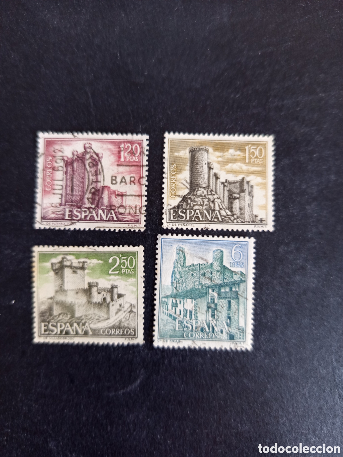 Sellos: Espa&ntilde;a, 1968. Castillos . Edifil 1881/4. Pedido m&iacute;nimo 3 &euro;. Ver fotos. El lote es el que se muestra