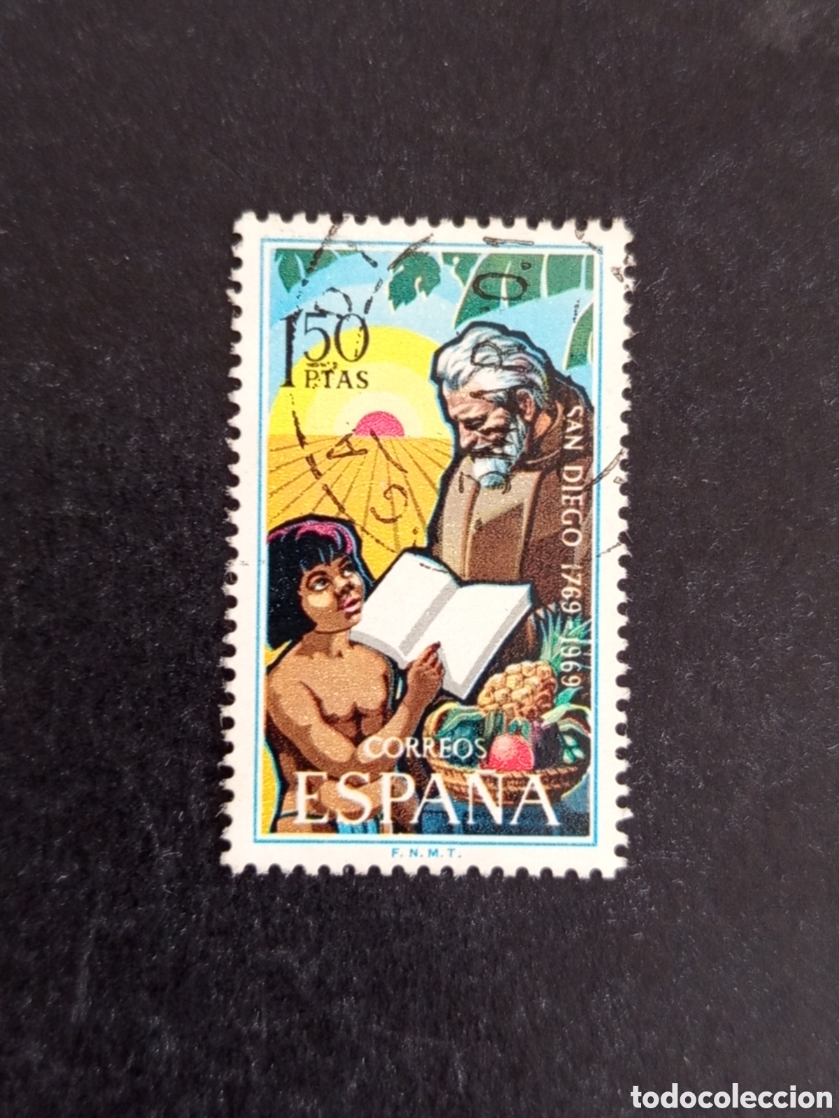 Sellos: Espa&ntilde;a, 1969. 200 A&ntilde;os Fundaci&oacute;n de San Diego Edifil 1932.. Pedido m&iacute;nimo 3 &euro;. Ver fotos.
