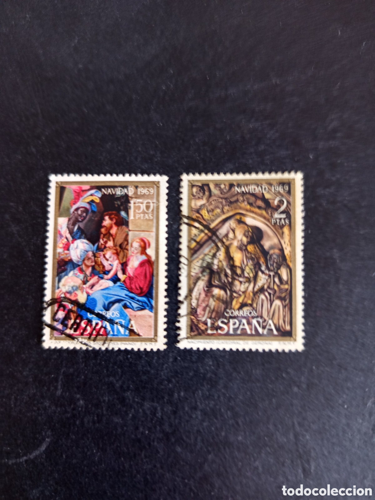 Sellos: Espa&ntilde;a, 1969. Navidad. Obras de arte. Edifil 1944/5. Pedido m&iacute;nimo 3 &euro;. Ver fotos.