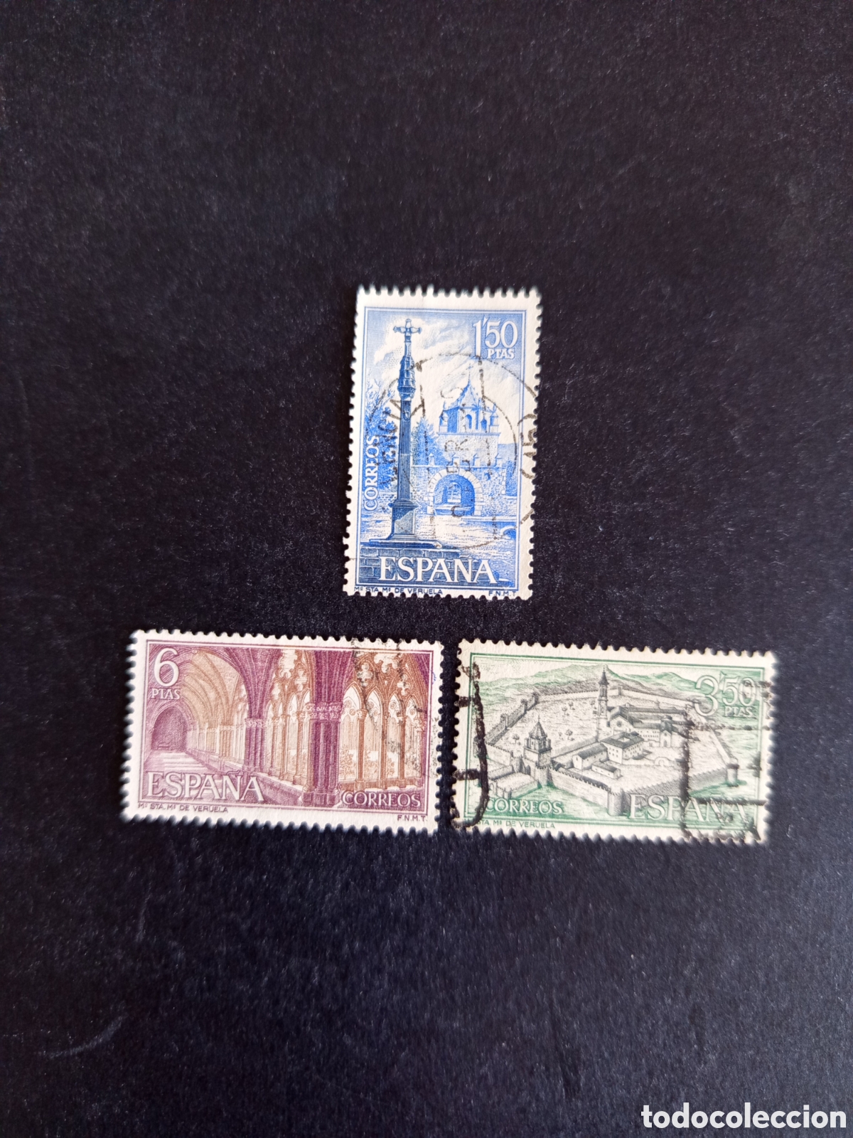 Sellos: Espa&ntilde;a, 1967. Monasterio de Veruela. Edifil 1834/6. Pedido m&iacute;nimo 3 &euro;. Ver fotos.