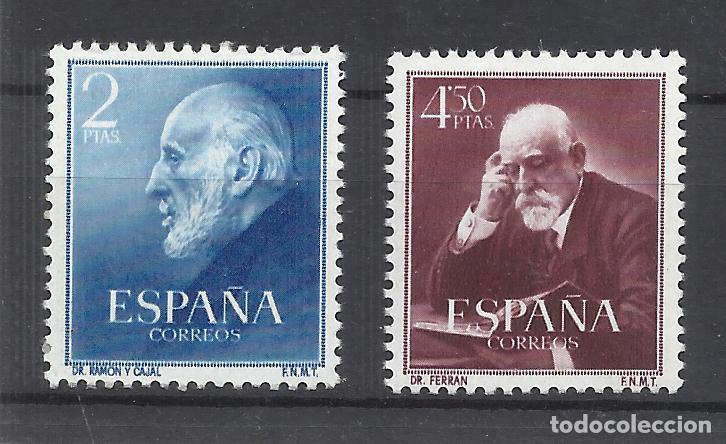 Sellos: DR FERRAN RAMON Y CAJAL 1952 EDIFIL 1119-20 NUEVOS** VALOR 2022 CATALOGO 33.- EUROS SERIE COMPLETA