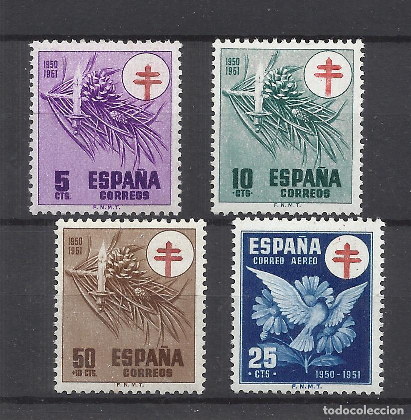 Sellos: PRO TUBERCULOSOS 1950 EDIFIL 1084-7 NUEVOS** VALOR 2022 CATALOGO 3.75 EUROS