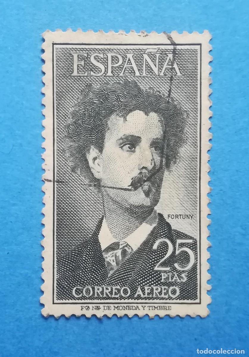 Sellos: Mariano Fortuny. EDIFIL N&ordm; 1164. Correo aereo. Usado, sin fijasellos.