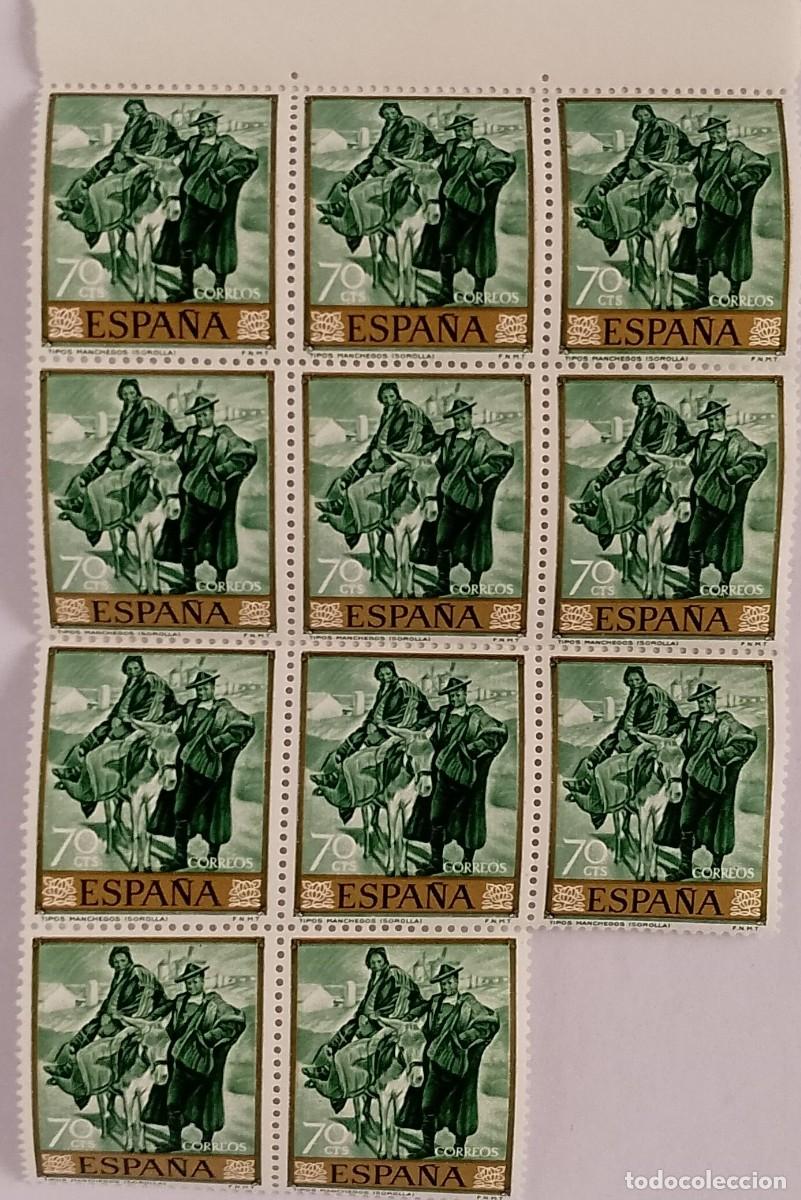 Sellos: (5)BLOQUE DE 11 SELLOS NUEVOS DE 70 CT. 1964 SOROLLA