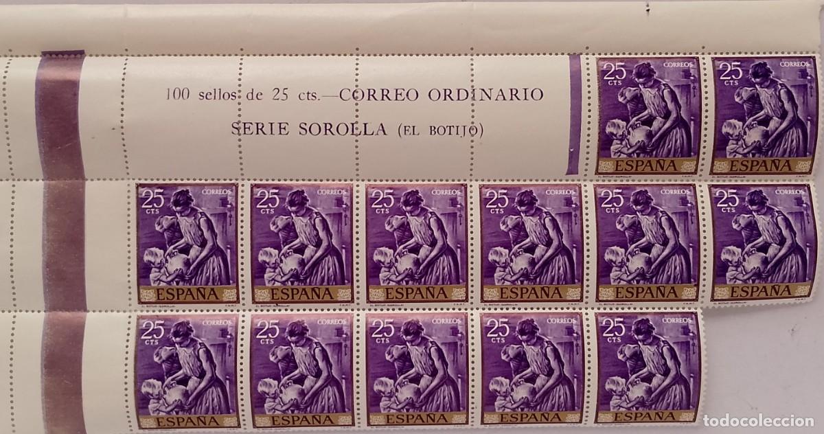Sellos: (5)BLOQUE DE 13 SELLOS NUEVOS DE 25 CT. 1964 SOROLLA