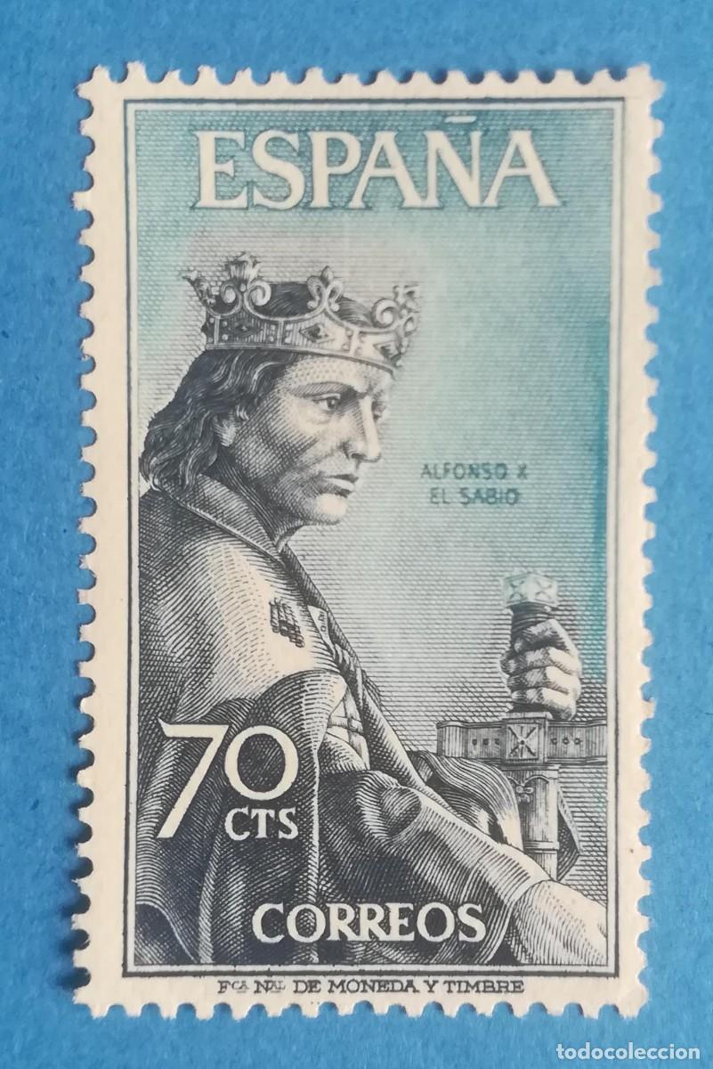 Sellos: Serie Personajes Espa&ntilde;oles. Alfonso X El Sabio. Edifil 1654. Nuevo sin fijasellos.