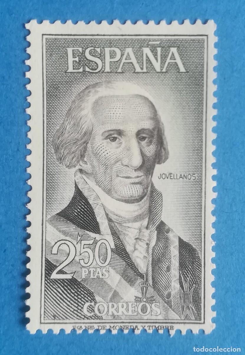 Sellos: Serie Personajes Espa&ntilde;oles. Gaspar Melchor de Jovellanos. Edifil 1655. Nuevo sin fijasellos.