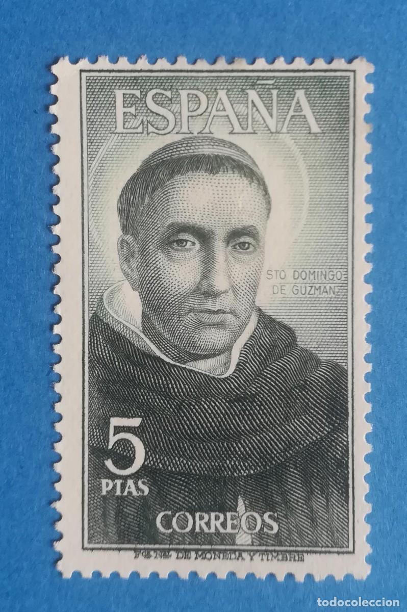 Sellos: Serie Personajes Espa&ntilde;oles. Santo Domingo de Guzm&aacute;n. Edifil 1656. Nuevo sin fijasellos.