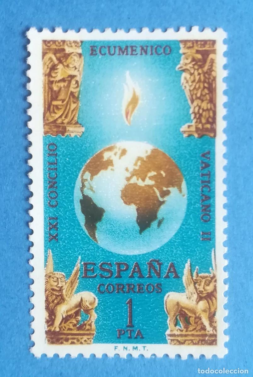 Sellos: XXI Concilio Ecum&eacute;nico Vaticano II. Edifil 1695. Nuevo sin fijasellos