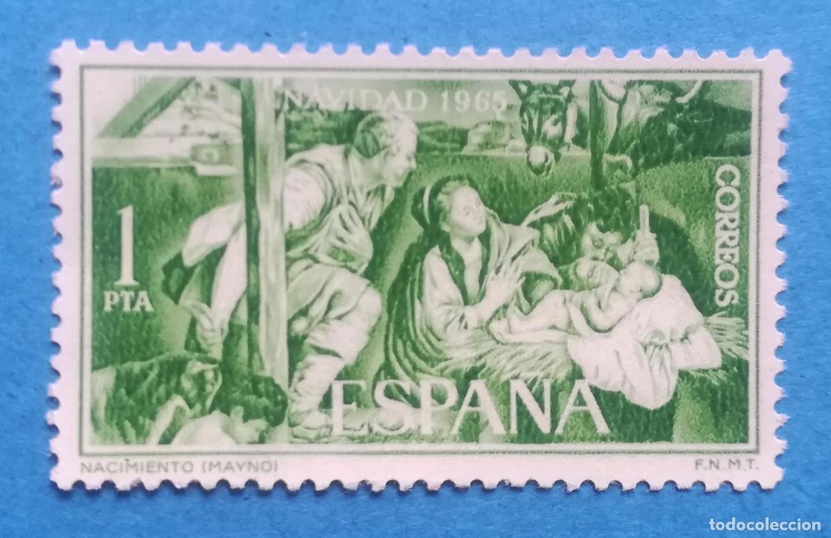 Sellos: Navidad 1965. Nacimiento (Juan Bautista Mayno). Edifil 1692. Nuevo sin fijasellos
