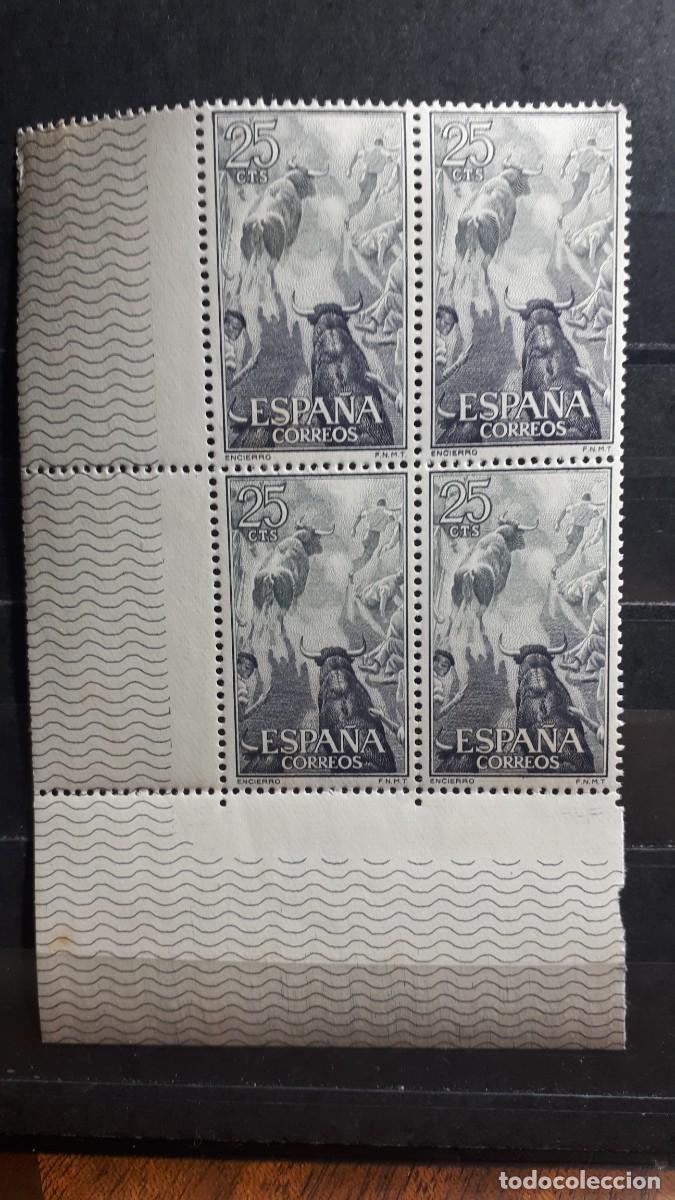 Sellos: ESPA&Ntilde;A A&ntilde;o 1960 * * EDIFIL. - 1256. BLOQUE DE 4.