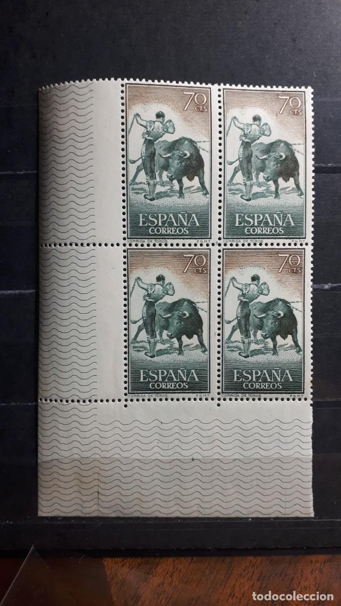 Sellos: ESPA&Ntilde;A A&ntilde;o 1960 * * EDIFIL. - 1259. BLOQUE DE 4.